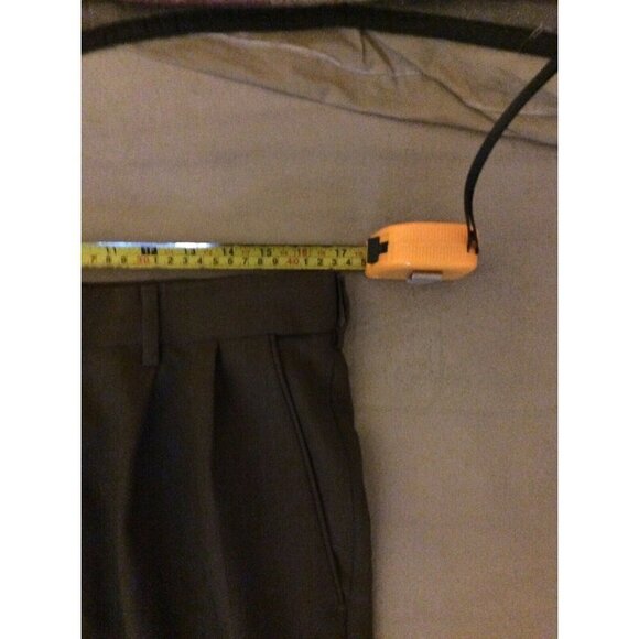 Croft & Barrow Classic Fit Dress Pants Mens 34x29 Pleated Straight Leg Cuffed - Picture 10 of 11